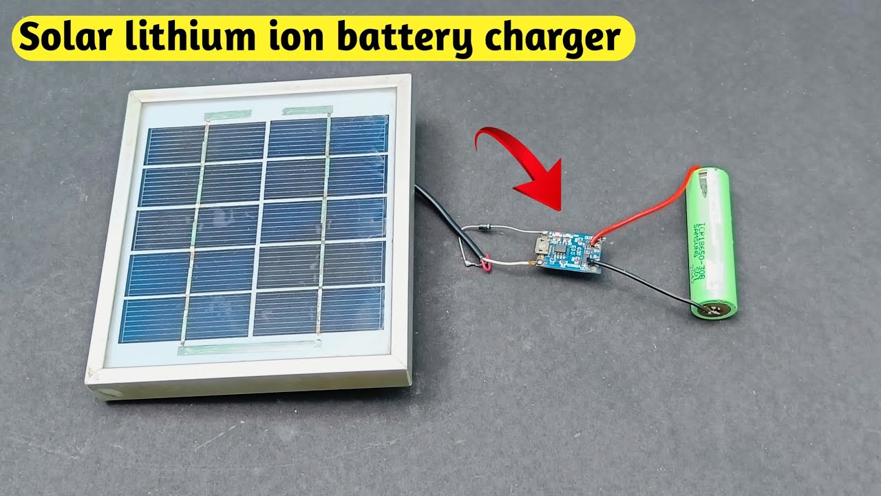 How to Charge Lithium Battery With Solar Panel